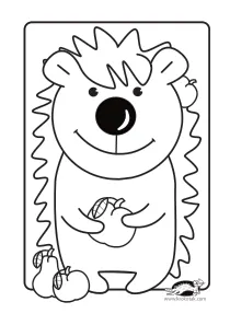autumn,coloring,craft-coloring,fall,hedgehog