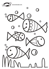 coloring,craft-coloring,fish,summer