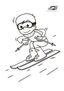 coloring,craft-coloring,skating,ski,winter