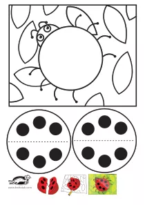 craft-coloring,ladybug,spring
