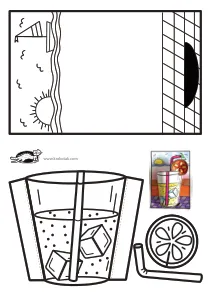 3d,coloring,craft-coloring,drink,food,summer,vacation