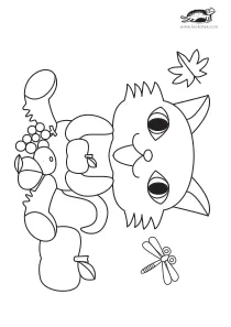 autumn,cat,coloring,craft-coloring,fall,fruit