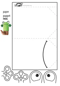 3d,craft,craft-coloring,frog,puppet
