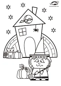 coloring,craft-coloring,halloween,witch