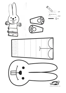 accordion,bunny,christmas,coloring,craft,craft-coloring,easter,rabbit,winter