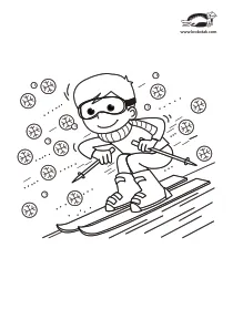 christmas,coloring,craft-coloring,ski,winter