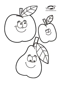 apple,autumn,coloring,craft-coloring,fall,fruit,pear