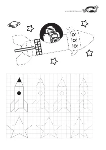 cosmos,fine-motor,prewriting,rocket,space,squares,star