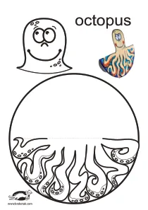 3d,craft,craft-coloring,creature,dancing,octopus,sea,summer