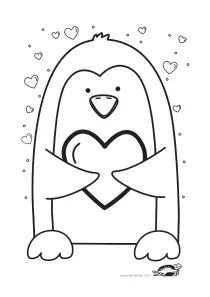 coloring,craft-coloring,heart,penguin,valentines-day
