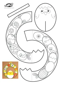chicken,craft,craft-coloring,easter,wreath