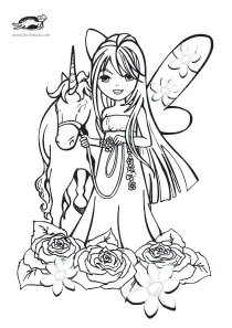 coloring,craft-coloring,girl,horse,unicorn