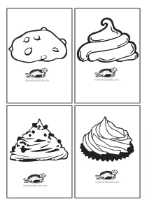 cake,coloring,craft-coloring,cupcake,drink,food,scissors