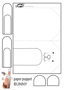 bunny,craft,craft-coloring,easter,puppet,rabbit