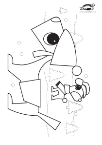 christmas,coloring,craft-coloring,dog,winter