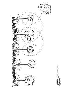 butterfly,fine-motor,flower,spring