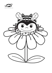 bee,coloring,craft-coloring,spring