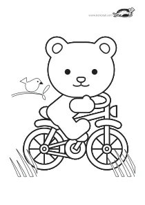 bear,bicycle,coloring,craft-coloring,sport