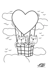 balloon,cat,coloring,craft-coloring,heart,valentines-day