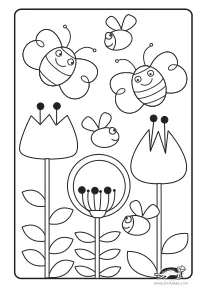 coloring,craft-coloring,spring