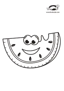 coloring,craft-coloring,summer,watermelon