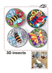 bee,bug,butterfly,craft-coloring,summer