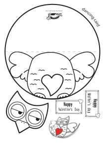 card,craft,craft-coloring,dancing,flower,heart,mother,mothers-day,owl,valentines-day