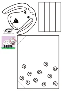 coloring,craft,craft-coloring,easter,garland,sheep
