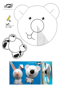 bear,christmas,fine-motor,paper-toy,scissors,winter
