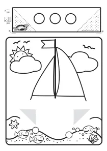 3d,boat,coloring,craft,craft-coloring,summer