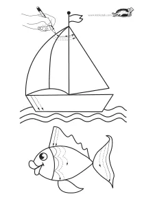 fine-motor,fish,summer