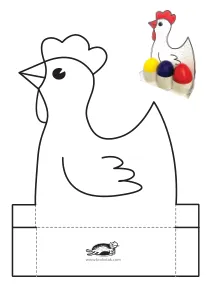 craft,craft-coloring,easter,egg,hen,holder,wreath