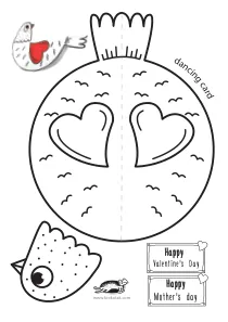 bird,card,craft,craft-coloring,dancing,flower,heart,mother,mothers-day,valentines-day