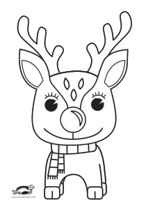 christmas,coloring,craft-coloring,deer,winter