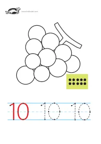 fine-motor,grapes,math,numbers,prewriting