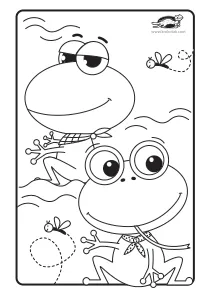 coloring,craft-coloring,frog,summer